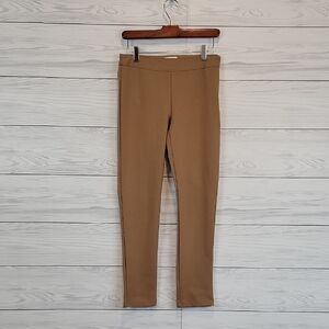 Olive & Oak Ankle Pants Soft Knit Slim Fit Trousers - Tan Womens Size 4